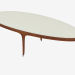 3D Modell Bench oval Polsterleder (Art. JSB 1510) - Vorschau