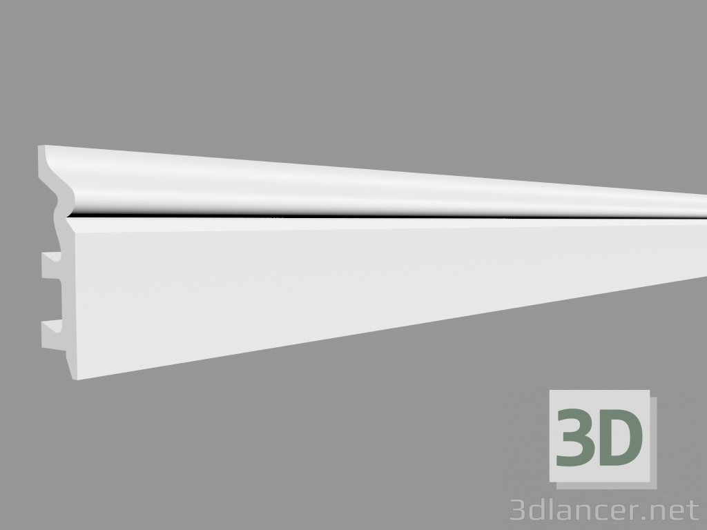3d модель Плинтус SX122 (200 x 7.9 x 2.2 cm) – превью