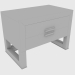 3D modeli Başucu masası ORWELL YATAK YAN TABLALI (80x50xH60) - önizleme