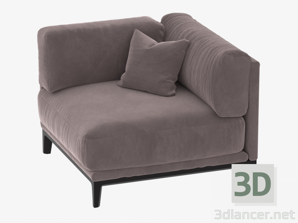 3d model Corner module of the sofa CASE 940x940 (art.905) - preview