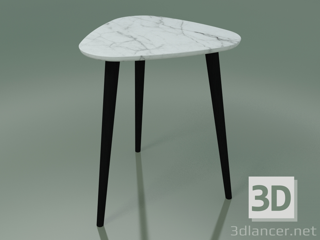 modello 3D Tavolino di servizio (244, marmo, nero) - anteprima
