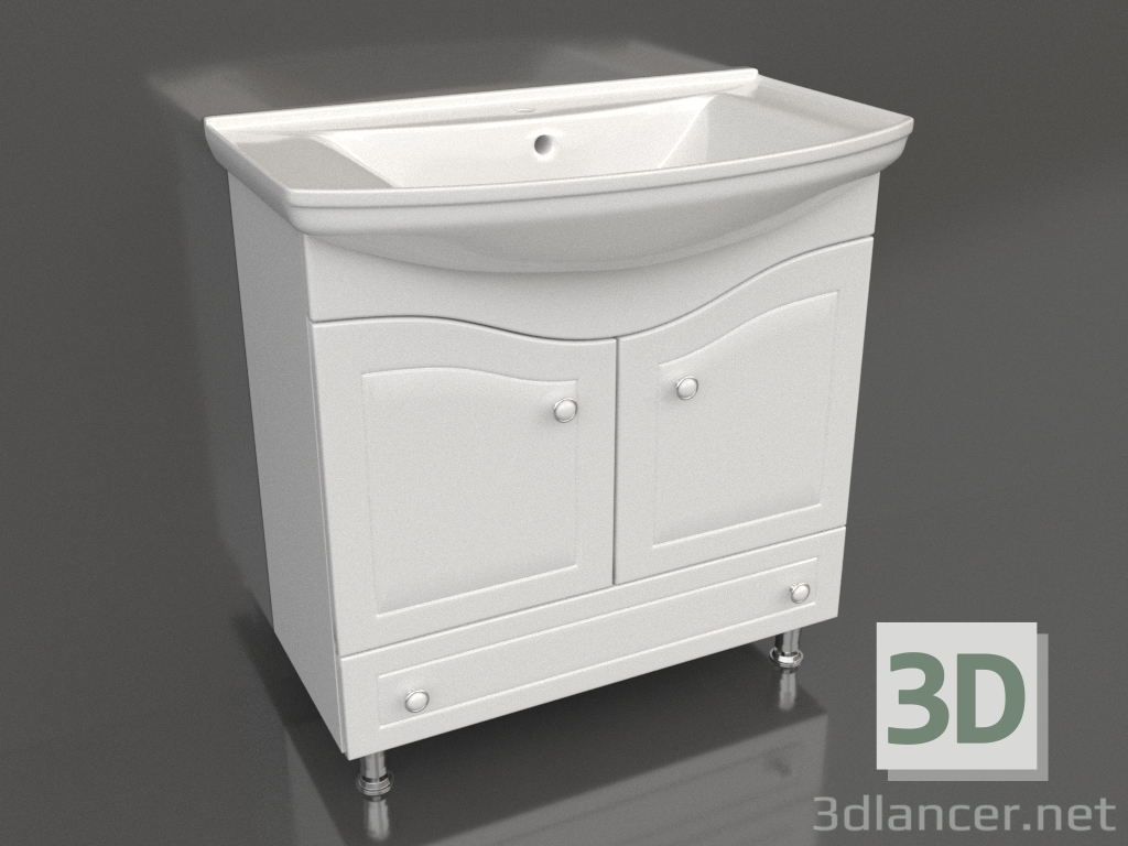 3D modeli Yer dolabı 85 cm (FR0108) - önizleme