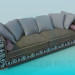 3d model Sofa with ornament - preview