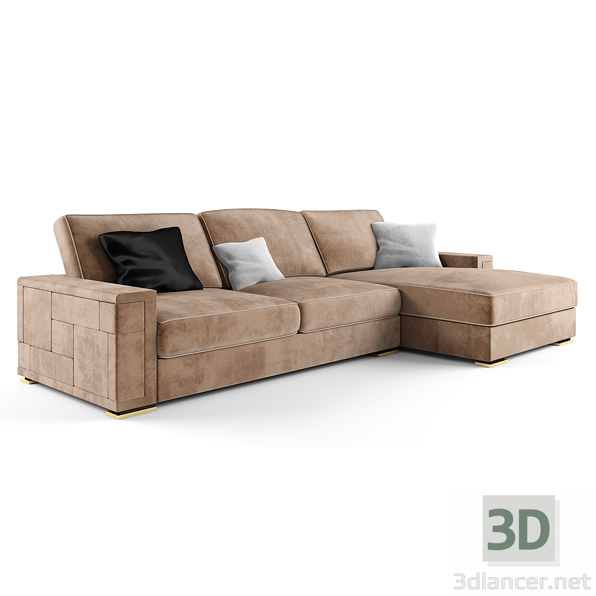 3d Asnaghi Pixel Sofa (Italy) модель купить - ракурс