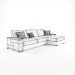 modello 3D di Asnaghi Pixel Sofa (Italia) comprare - rendering