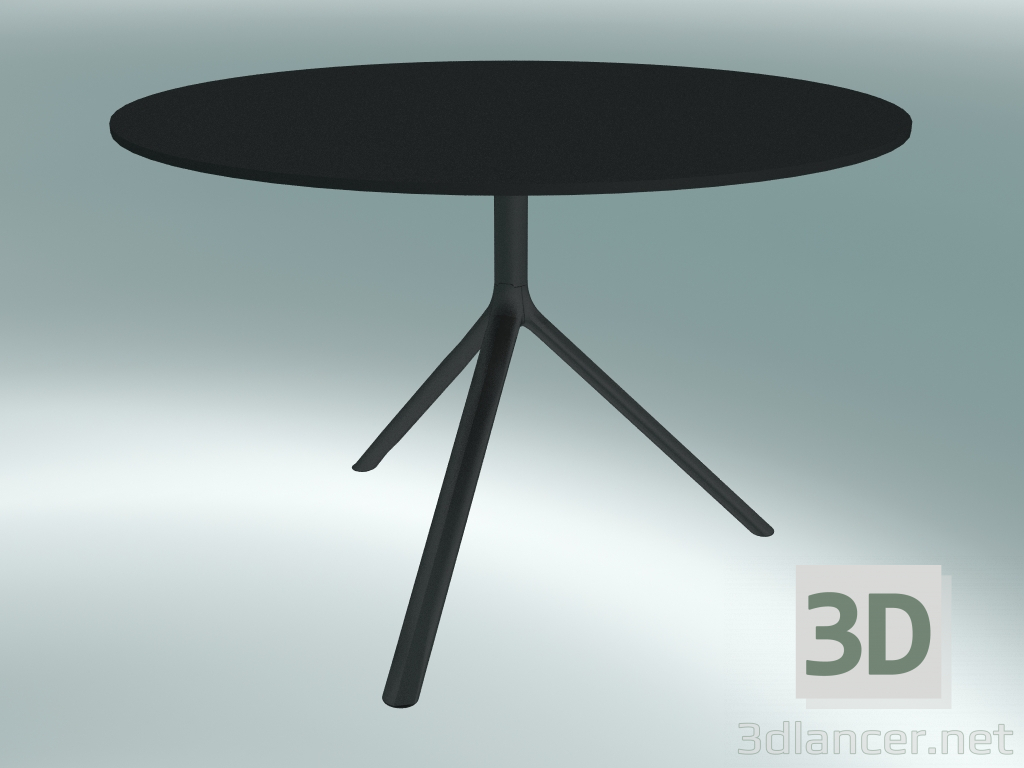 3D modeli Tablo MIURA (9556-01 (Ø 110cm), H 73cm, siyah, siyah) - önizleme