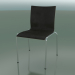 3D Modell Stuhl mit vier Beinen und extra Breite, mit Lederausstattung (121) - Vorschau