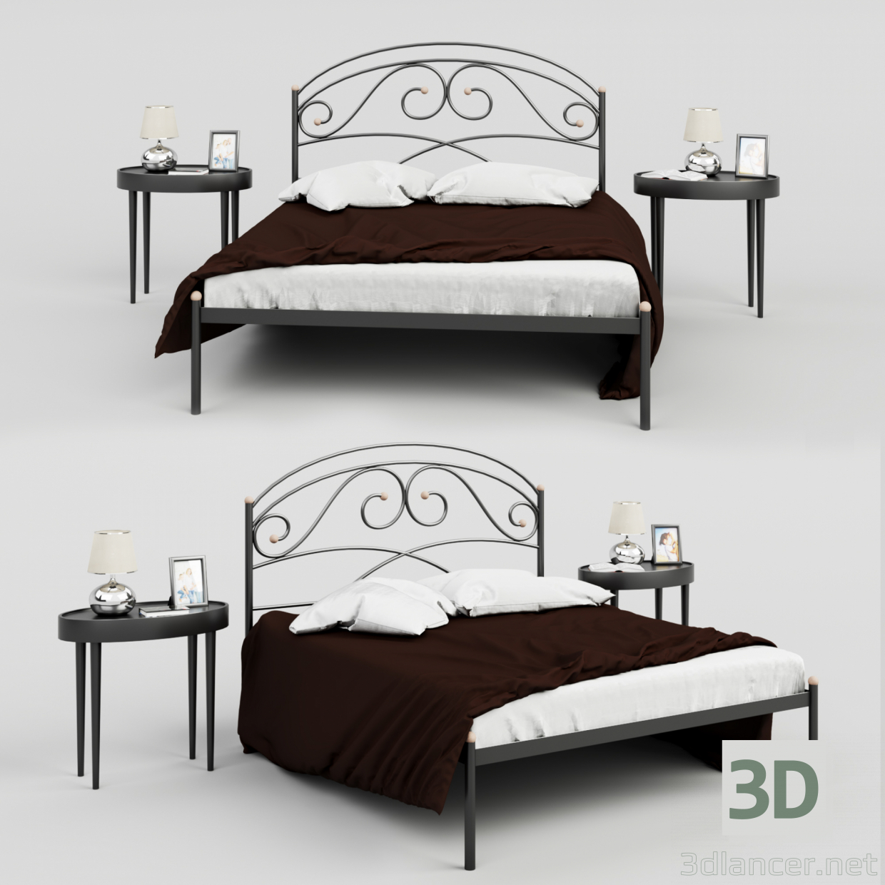 3d ліжко Hattori модель купити - зображення