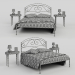 3d Hattori bed model buy - render