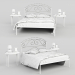 3d Hattori bed model buy - render