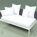 Modelo 3d Módulo de sofá à direita 004 (Metal Milk, Batyline Gray) - preview