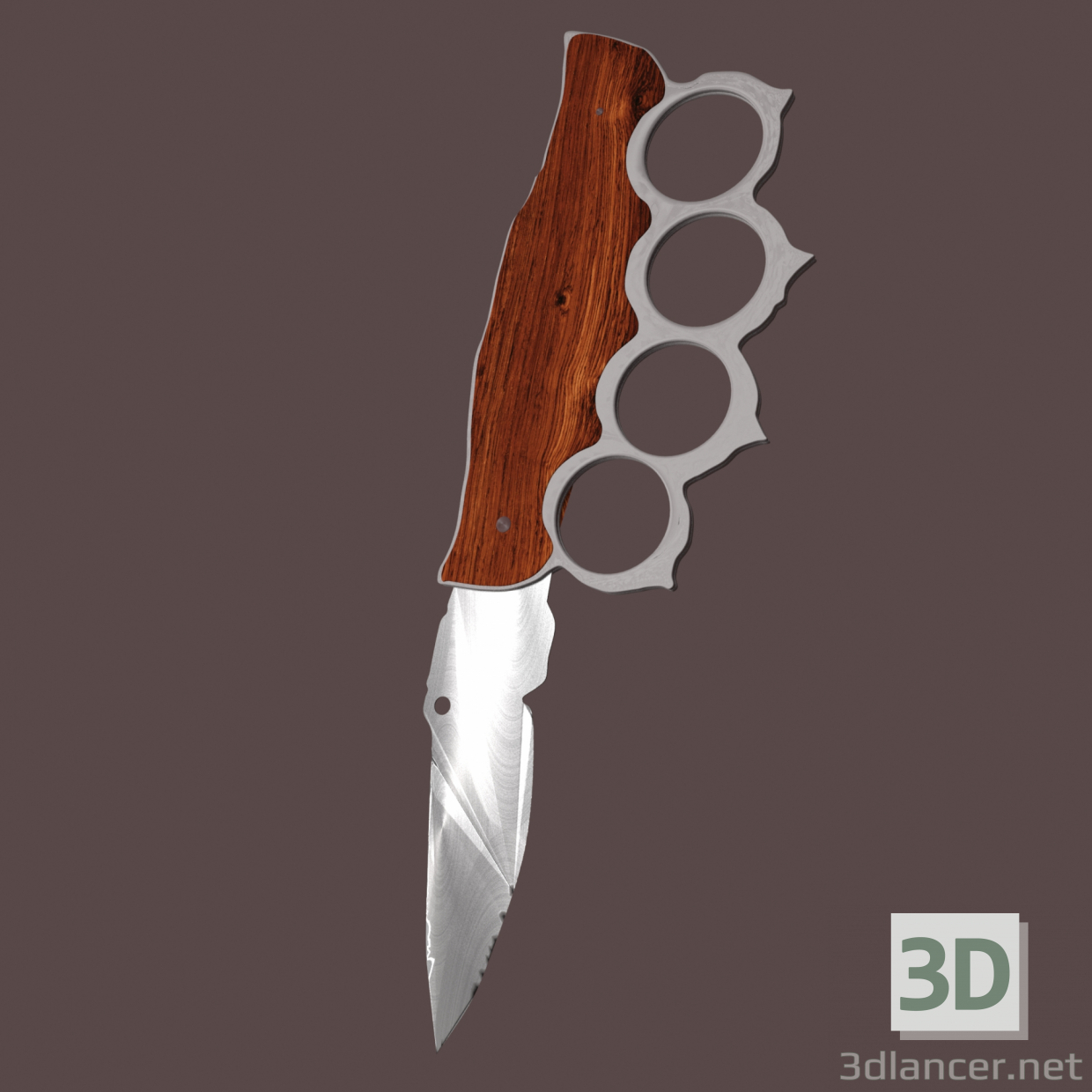 modèle 3D Knuckles couteau / laiton - preview