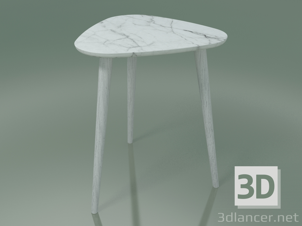 3D modeli Yan sehpa (244, Mermer, Beyaz) - önizleme