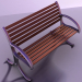 3d Garden Bench model buy - render