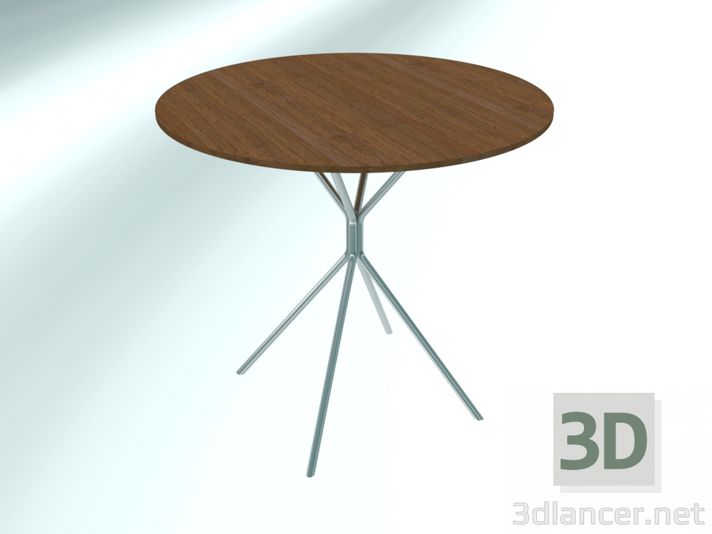 modèle 3D Table ronde moyenne (RH20 Chrome HM12, Ø800 mm, H740 mm) - preview