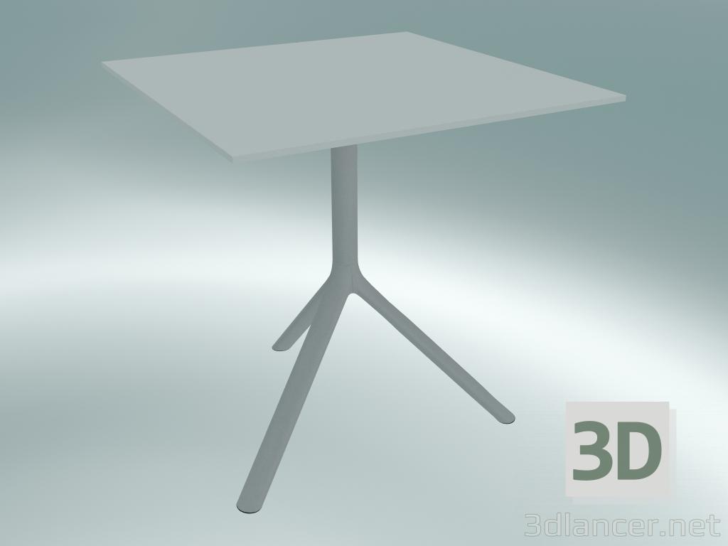 3D modeli Tablo MIURA (9580-01 (70x70cm), H 73cm, beyaz, beyaz) - önizleme