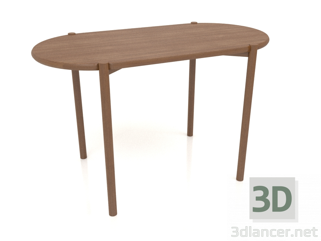 3 डी मॉडल डाइनिंग टेबल DT 08 (गोल सिरे) (1215x624x754, लकड़ी की भूरी रोशनी) - पूर्वावलोकन