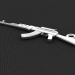 3d AK-47 pendant model buy - render