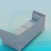 modello 3D Comodo divano - anteprima