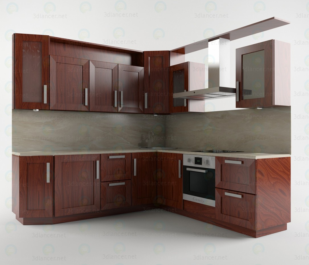 3d Kitchen set model buy - render