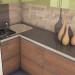 3d model kitchen loft - preview