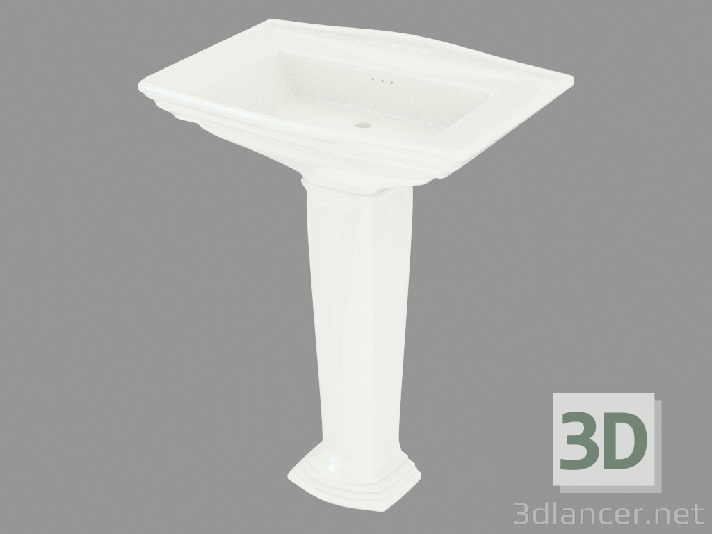 modello 3D lavabo Westminster - anteprima