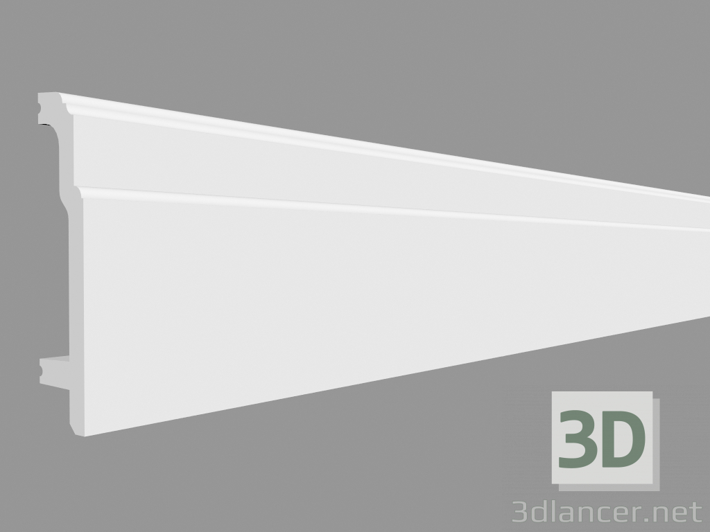modello 3D Plinto SX155 (200 x 10,8 x 2,5 cm) - anteprima