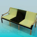 3d model Bench with soft seat - preview