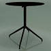 3d model Round table 5744 (H 72.5 - Ø69 cm, spread out, Black, V39) - preview
