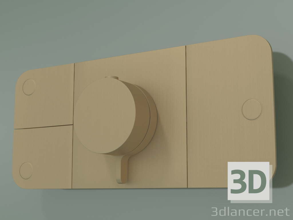 3D modeli Duş bataryası, 3 çıkış (45713140) - önizleme