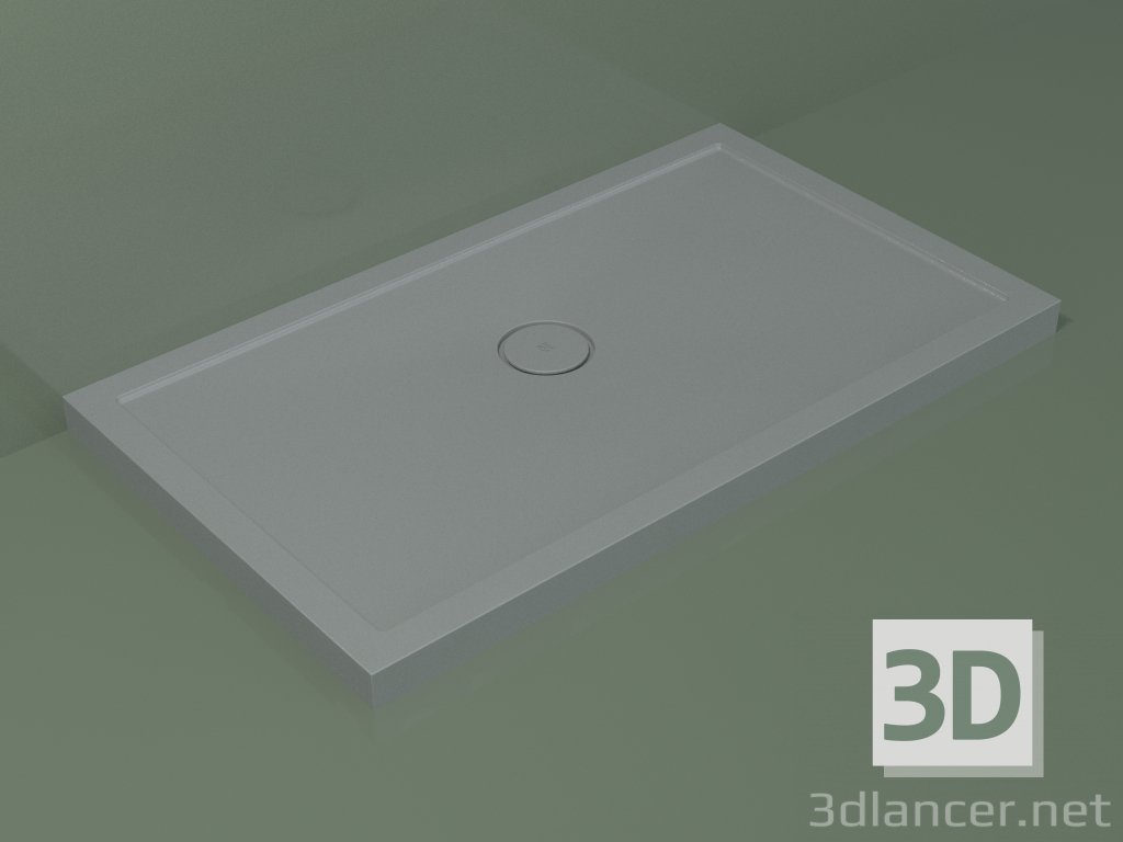 3D modeli Duş teknesi Medio (30UM0111, Gümüş Gri C35, 120x70 cm) - önizleme