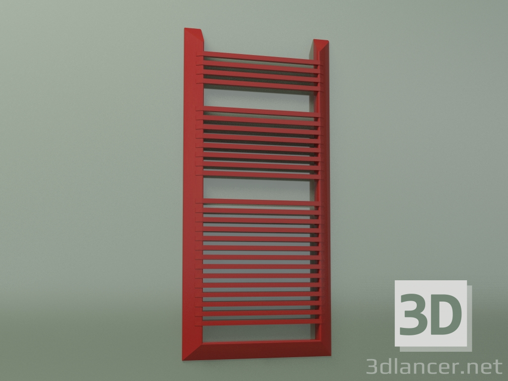 3d model Towel rail EVO (1441x688, Red - RAL 3000) - preview