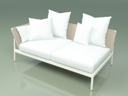 Sofa module right 004 (Metal Milk, Batyline Sand)