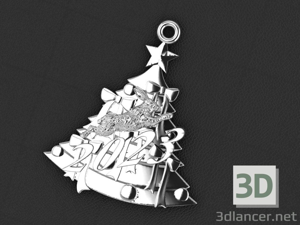 modèle 3D pendentif 2023 - preview