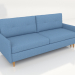 3d модель Вест прямий диван 3-місний розкладний – превью