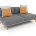 3d model Sofa module, section 4 (Quartz gray) - preview