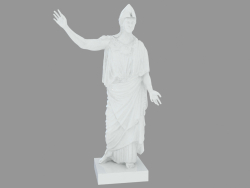 Escultura de porcelana Athena Pallas de Velletri