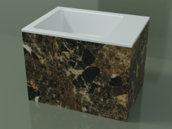 Countertop washbasin (01R122102, Emperador M06, L 48, P 36, H 36 cm)