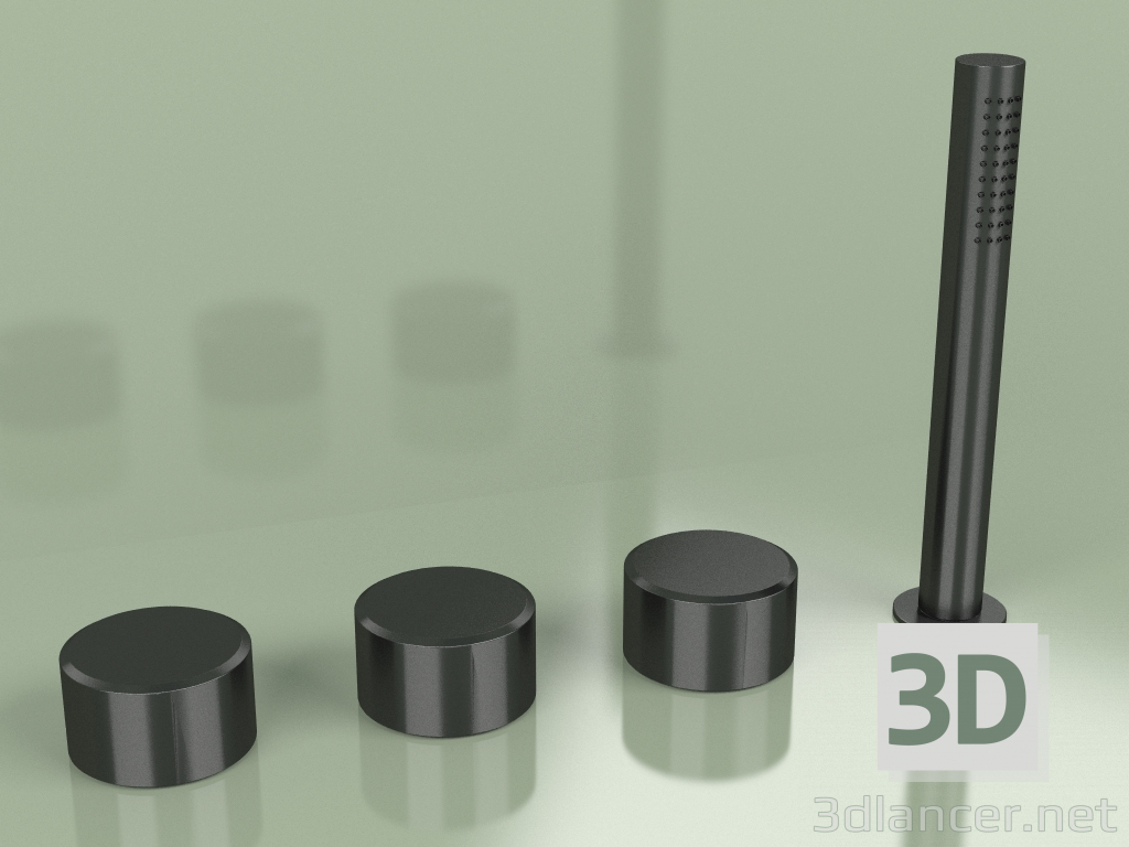 3 डी मॉडल हैंड शॉवर के साथ हाइड्रो-प्रोग्रेसिव मिक्सर (16 99, ON) - पूर्वावलोकन
