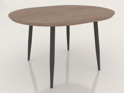Folding table Leticia 100-130 (oak-black)