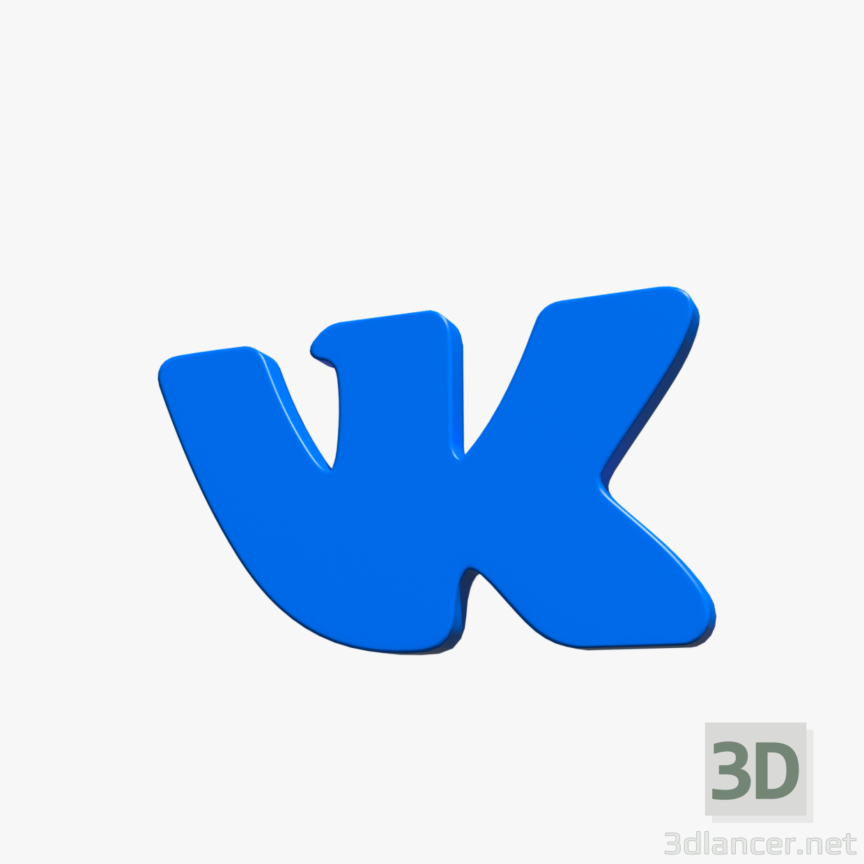 VK VKontakte-Logo 3D-Modell kaufen - Rendern