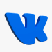 VK VKontakte-Logo 3D-Modell kaufen - Rendern