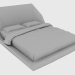 3d модель Кровать двуспальная YUME BED DOUBLE (235x255xH112) – превью