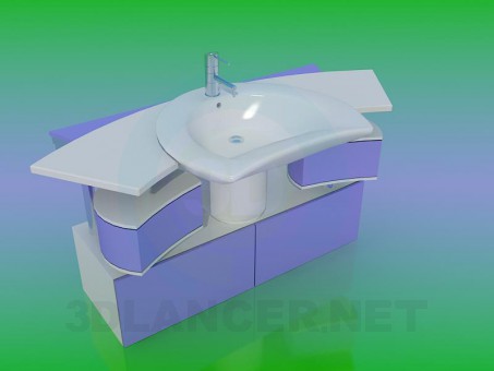 modello 3D Lavabo - anteprima