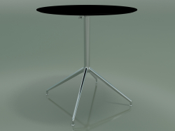 Runder Tisch 5744 (H 72,5 - Ø69 cm, ausgebreitet, schwarz, LU1)
