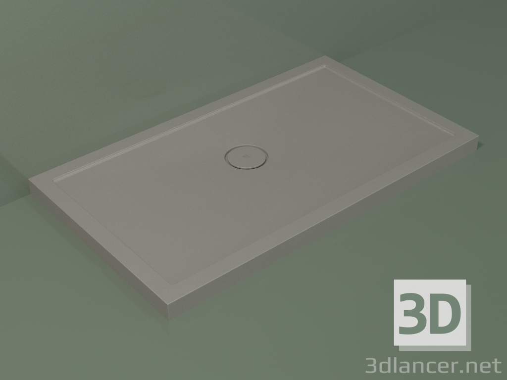 modello 3D Piatto doccia Medio (30UM0111, Clay C37, 120x70 cm) - anteprima