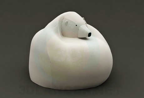 modello 3D Borsa orso (sedia) - anteprima