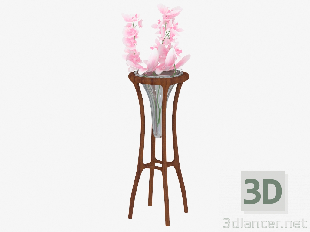 Modelo 3d Vaso no suporte (arte. JSL 3426) - preview