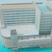 modello 3D Edificio per uffici - anteprima