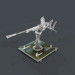 modèle 3D de Modèle 3d de tourelle mitrailleuse acheter - rendu
